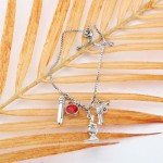 Forensic Charm Bracelet - DNA and Fingerprint Jewelry