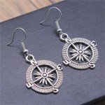 Silver Plated Microscope Dangle Earrings for Science Lovers