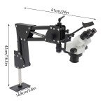 Jewelry Microscope Stand with Adjustable 7X-45X Zoom
