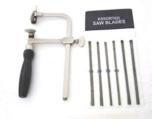 Adjustable German Jeweler's Saw with 144 Blades