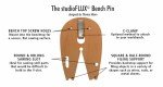 Studioflux Jewelry Making Wooden Bench Pin Tool