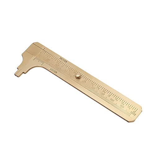 Brass Pocket Caliper for Jewelry Measuring (Double Scale)
