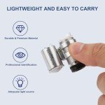 45x Mini Jewelry Microscope with LED Lights