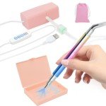 Electric Diamond Painting Tool with Tray (Pink)