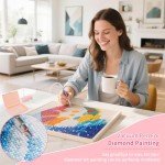 Electric Diamond Painting Tool with Tray (Pink)