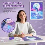 Heyseri Adjustable Electric Diamond Painting Pen (Purple)