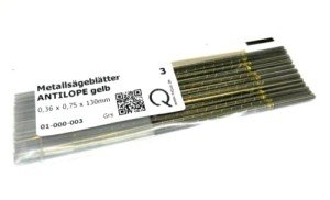 Antilope #3 Jewelry Saw Blades - 144 Pack