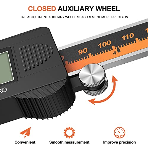 Preciva Electronic Stainless Steel Caliper - Large LCD