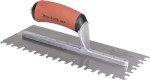 Euro Notched Trowel - 11 x 4.5 Steel Blade