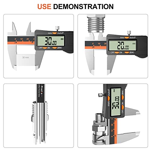 Preciva Electronic Stainless Steel Caliper - Large LCD