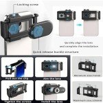 200X Portable Phone Microscope Lens with CPL & LED