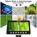 Coin Microscope with 7" LCD and 1200X Magnification