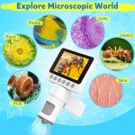 Portable Handheld Microscope for Kids and Adults