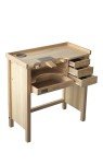Deluxe Solid Wood Jewelry Workbench with Power Options