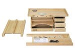 Deluxe Solid Wood Jewelry Workbench with Power Options
