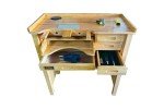 Deluxe Solid Wood Jewelry Workbench with Power Options