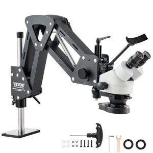 VEVOR 7X-45X Jewelry Microscope with LED Light