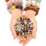 1184Pcs Irregular Stone Beads Jewelry Making Kit