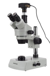 10MP USB3 Jewelry Gem Stereo Microscope 7X-90X