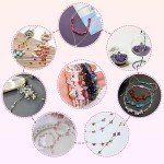 1184Pcs Irregular Stone Beads Jewelry Making Kit