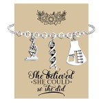 Birdgot Atom Microscope Charms for Science Lovers