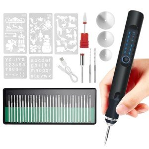 Rechargeable Electric Engraving Pen with 33 Bits