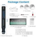 Rechargeable Electric Engraving Pen with 33 Bits