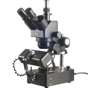 AmScope Trinocular Zoom Stereo Microscope with Lights