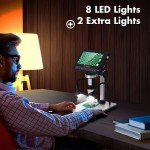 Elikliv 4.3'' LCD Digital Microscope for Jewelry