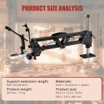 Adjustable Microscope Stand with Clamp for Goldsmithing