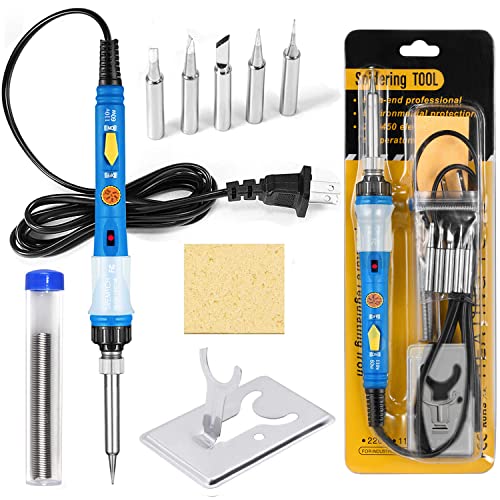 Upgraded 60W Soldering Iron Kit (Blue)