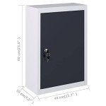 Industrial Wall Mounted Tool Cabinet - Metal Organizer