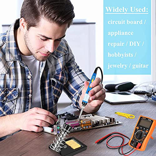 Upgraded 60W Soldering Iron Kit (Blue)