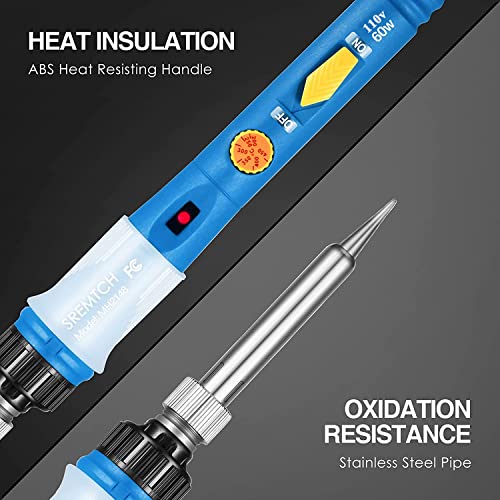 Upgraded 60W Soldering Iron Kit (Blue)