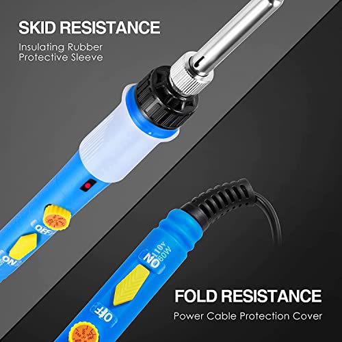 Upgraded 60W Soldering Iron Kit (Blue)