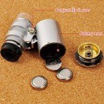 60X Portable Pocket Microscope for Jewelry & Currency