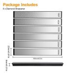 6-Piece Diamond Sharpening Stone Set for Knives