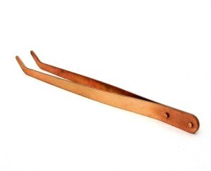 Curved Copper Pickling Tweezers for Soldering 8.5