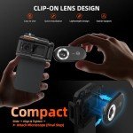 Portable 200X Phone Microscope with LED Light