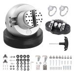 VEVOR 5" Ball Vise with 69 PCS Accessories