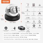 VEVOR 5" Ball Vise with 69 PCS Accessories