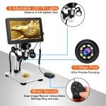 TOMLOV 7" 1080p Digital Microscope for Jewelry