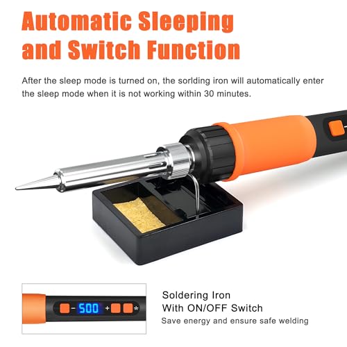 90W LCD Display Soldering Kit with Auto Sleep Mode