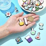 40 PCS Chemical Theme PVC Shoe Charms Set