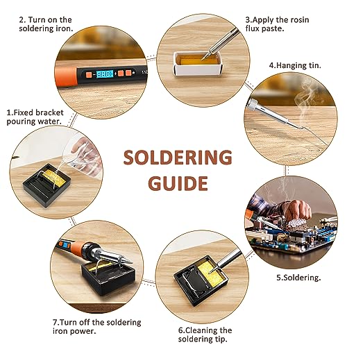 90W LCD Display Soldering Kit with Auto Sleep Mode