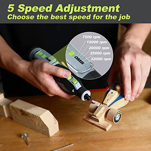 12V Cordless Rotary Tool Kit with 5 Speeds