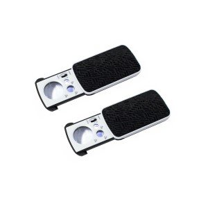 2-Pack Coin Jewelry Loupe Magnifier Set