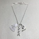 Unique DNA Molecule Pendant Necklace for Science Lovers
