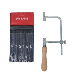 Adjustable Jewelers Saw Frame with 144 Blades