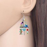 Colorful Science Earrings for Teachers’ Day Gifts